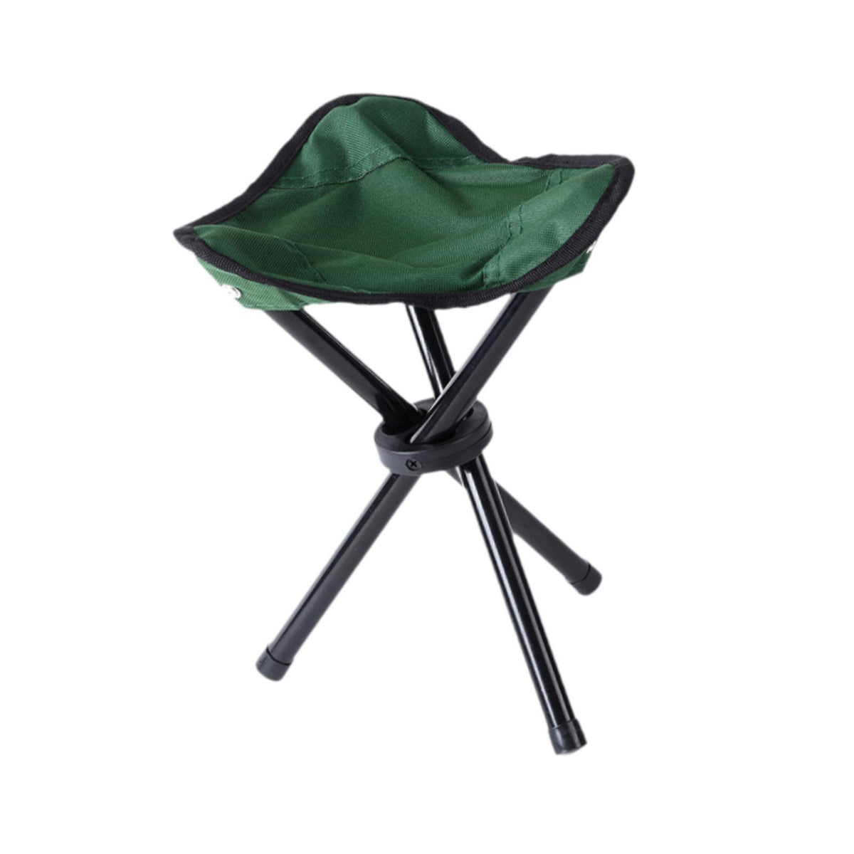 Maxbell Camping Folding Tripod Stool Foldable Triangle Chair for Camp Travel Walking Green