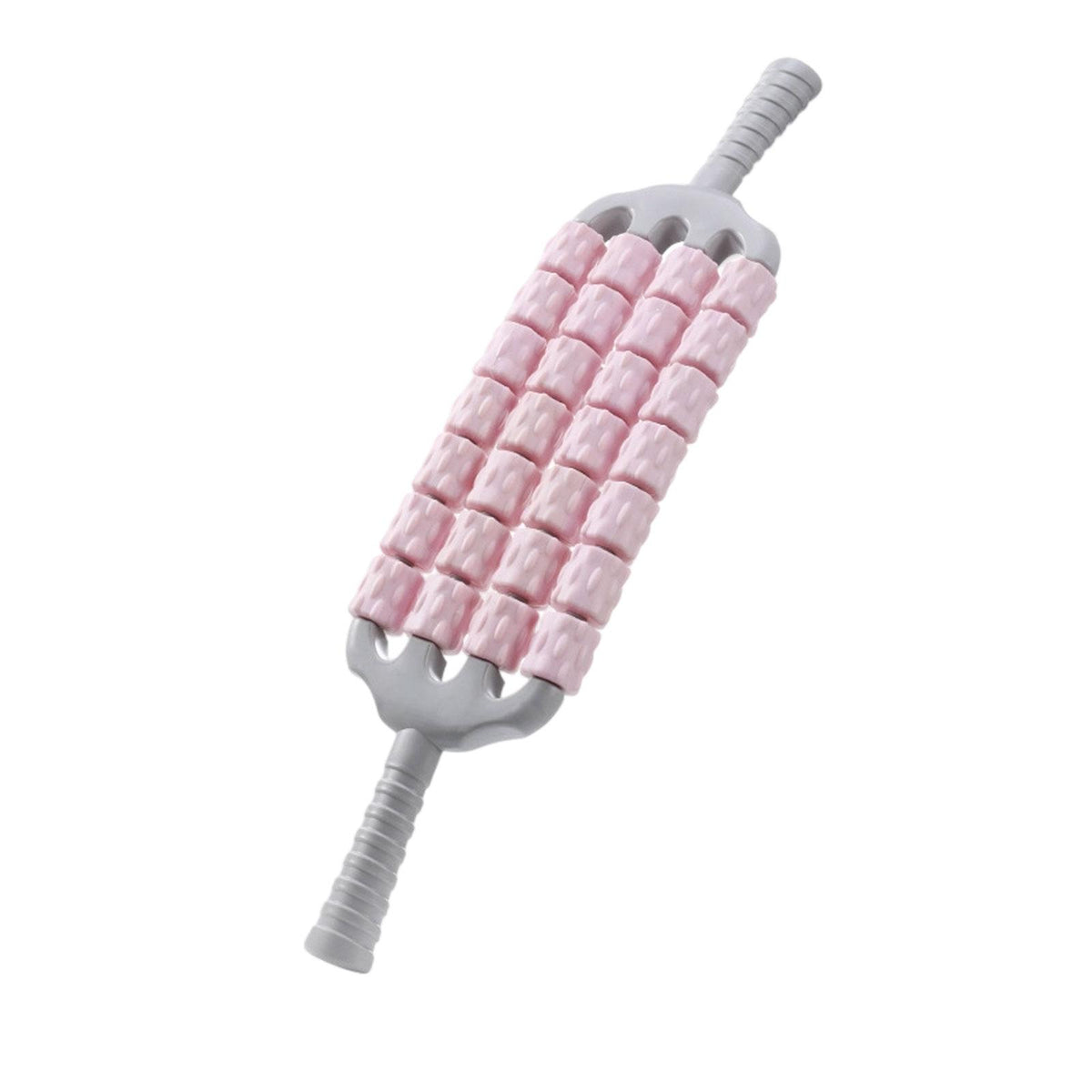 Maxbell Massage Roller Stick Sports Shoulders Gym Back Handheld Buttocks Body Roller Pink