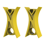 Maxbell 2Pcs Violin Stopper for Bow Instrument Accessories Easy to Use Learning Practice yellow
