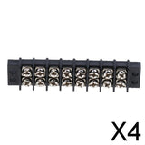 Maxbell 4xMarine Boat RV 12V 30A 8 Ways Screw Terminal Block Bus Bar