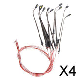 Maxbell 4x10x Model Street Lamp Lights Single Head for Model Train Layout Scene 1:200