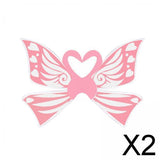 Maxbell 2xFairy Wings for Girls Elf Cosplay Soft Child Angel Wings with Elastic Straps Pink