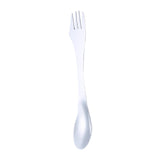 Maxbell 3 in 1 Spork Fork Spoon Knife Camping Utensil for Backpacking Picnic Kitchen Silver