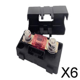 Maxbell 6xAutomotive Car Mini ANS Fuse Holder Fusebox Block Dustproof Cover 30A