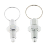 2 Pieces Stainless Steel Non Lock-Out Indexing Plunger with Pull Ring M8&M12