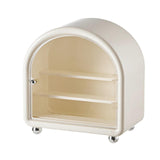 Maxbell Clear Display Case Cabinet for Figures Toys Desktop Household Party Showcase White