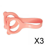 Maxbell 3xResistance Band Rally Strap Exercise Exerciser Foot Leg Stretching Yoga Pink