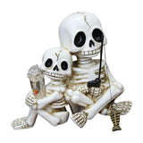 Maxbell Skull Ornament Decorative Resin Landscape for Flower Pot Pond Potted Planter