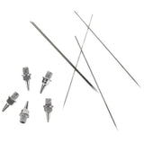 Maxbell Stainless Steel 5pcs 0.3mm Airbrush Needle & 5pcs 0.2mm Nozzle