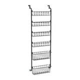 Maxbell over The Door Pantry Organizer Hanging Baskets for Playroom Bathroom Laundry 40cmx16.5cmx148.5cm