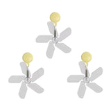 Maxbell Air Conditioning Wind Deflectors Air Register for Bedroom Living Room Office 3pcs Yellow