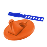 Maxbell Maxbell Paint Can Lid Cover and Pouring Spout with Paint Stick with Ventilation Hole Orange