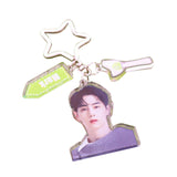 Maxbell Acrylic Keychain Portable Versatile Adorable Keyring for Women Birthday Gift Style C