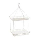 Maxbell Sweater Drying Rack Mesh Apartments Toys Coat Lingerie Clothes Hanging Dryer White Double Tier