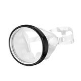 Maxbell Snorkel Diving Mask No Fogging Comfortable Portable Oval Glass Scuba Goggles black white