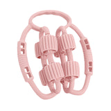 Maxbell Leg Massage Roller Manual Deep Tissue Massage Tool for Fitness Indoor Sports Pink