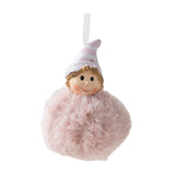 Maxbell Christmas Plush Angel Girl Hanging Decorations Ornament for Office Door Home Style B