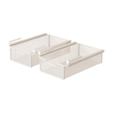 Maxbell 2x Under Shelf Storage Baskets Cabinet Bathroom Under Desk Drawer Organizers 35x38x12cm