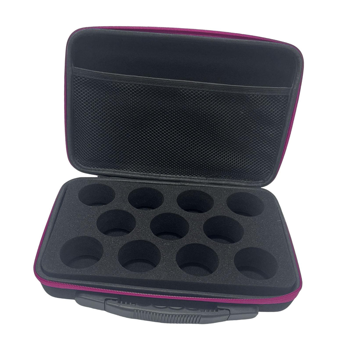Maxbell yo Special Protective Bag with Double Zipper with Handle Protection 11 Slots rose red