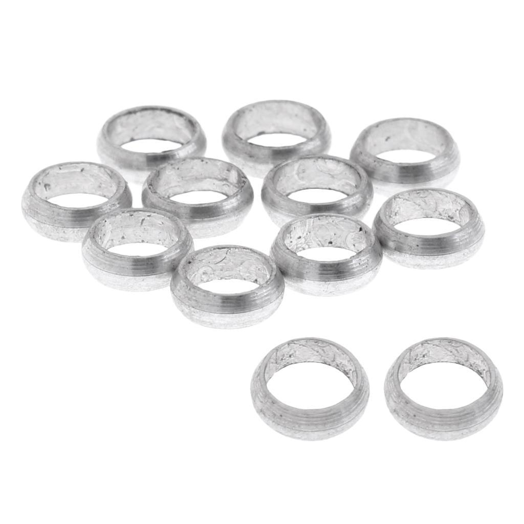 Maxbell Maxbell 12 Pieces Dart Sharft Protect Flights O Rings Spare Gripper Ring Silver B