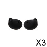 Maxbell 3xSilicone Gel Earbuds Eartips Caps for Samsung Galaxy S6 Edge Black