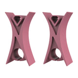 Maxbell 2Pcs Violin Stopper for Bow Instrument Accessories Easy to Use Learning Practice pink