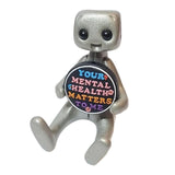 Cute Tiny Robot Figure Decorative Statue for Shelf Table Centerpiece Cabinet Style B