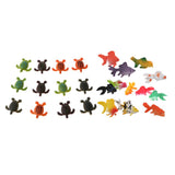 Maxbell 24pcs Plastic Marine Animal Turtle Goldfish Model Kids Toy Party Bag Fillers