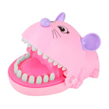 Maxbell Maxbell Funny Big Mouse Mouth Dentist Bite Finger Toy Family Game for Kids Xmas Pink