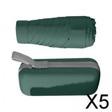 Maxbell 5xTravel Umbrella Mini Umbrella for Purse for Walking Outdoor Activities Beach Green