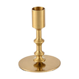 Maxbell Metal Candle Holder Elegant Antique Candle Stand for Wedding Decor Fireplace 8x8x11cm