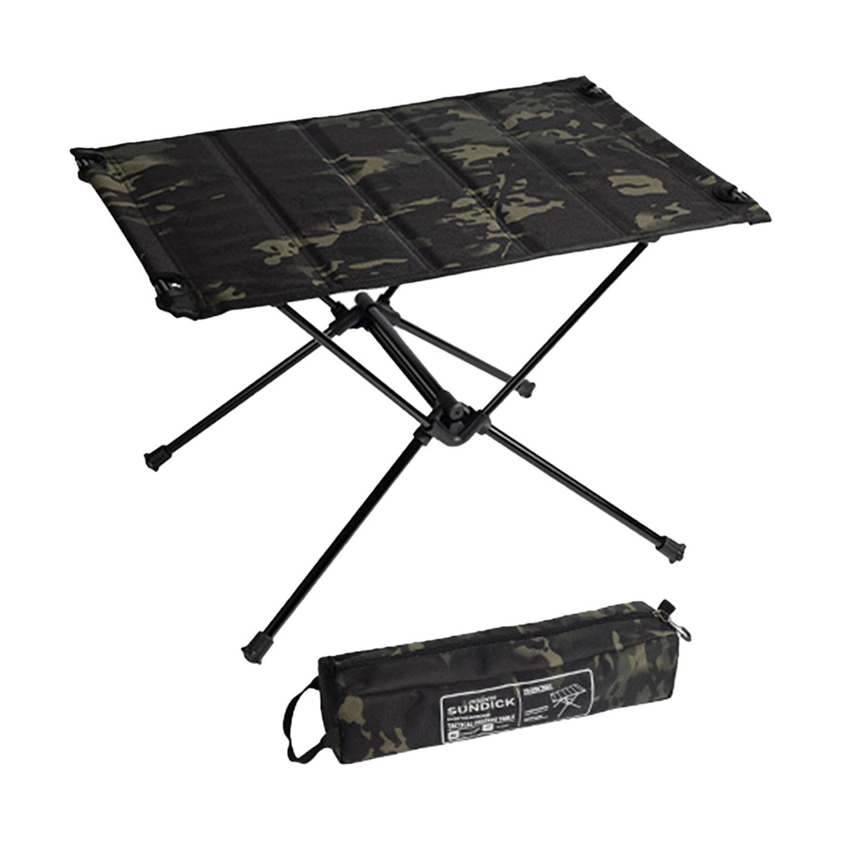 Maxbell Maxbell Foldable Camping Table Detachable with Storage Bag Portable Desk for Garden Black Green