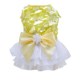 Maxbell Maxbell Dog Evening Wedding Dress Formal Clothes Butterfly Bownot Princess Skirt M