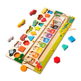 Maxbell Magnetic Color and Number Maze Toys Gift for 3+ Year Old Girls Boys Children