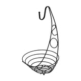 Maxbell Fruit Basket Bowl Stable Creative Banana Holder for Countertop Kitchen Snack Black