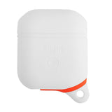 Maxbell Sturdy Silicone Charger Covers Case Protector with Keyring For AirPods White - Aladdin Shoppers