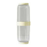 Maxbell Toothbrush Container Portable Toothpaste Storage Toothbrush Case for Camping 2Pcs Yellow