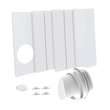 Maxbell Air Conditioner Window Kit Sturdy Replacement for Repair Home Sliding Window with Rain Cover