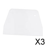 Maxbell 3xCake Decorating Scraper Smoother Ice Icing Ice-cream Cutter Baking Tool