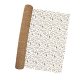 Maxbell Jacquard Net Mesh Ornament Floral Wrapper for Valentine's Day Gifts Birthday Coffee Color