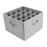 Maxbell Shoe Storage Organizer Foldable Case Shoes Container for Loafers Heels Flats Gray