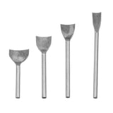 Maxbell 4pcs Round Quarter Leather Craft Strap Belt Walllet End Cutter Punch Tool