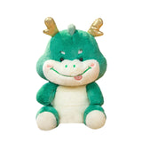 Maxbell 2024 New Year Stuffed Animal Doll Dragon Plush Toy for Bedroom Desktop Decor 25cm Green