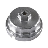 Maxbell Car Oil Filter Wrench Remover Aluminum Replacement Hattype Wrench for Toyota 4 Notch Silver