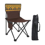 Maxbell Folding Camping Chair Stool Sturdy Portable for Barbecue Traveling Gardening Brown