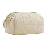 Maxbell Portable Cosmetic Bag Gifts Multiuse Makeup Bag for Household Dating Parties White