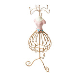 Maxbell Princess Jewelry Display Stand for Countertop Bedroom Dressing Room Pink