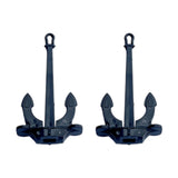 Maxbell 2Pcs RC Boat Anchors Miniature Anchors Rod Mini Hall Anchors for Kids Adults 3.5cmx6.4cm