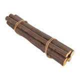 Wood Log Sticks Small Wood Sticks for Vase Filler Woodworking Embellishments 7PCS 40cm Dark Brown Thick