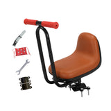 Maxbell Kids Bicycle Front Seat Child Bike Front Saddle for Girls Outdoor Activities Brown